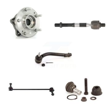 Front Left Hub Bearing Lower Ball Joint Tie Rod & Link Kit (5Pc) For Hyundai Santa Fe Kia K7T-103889