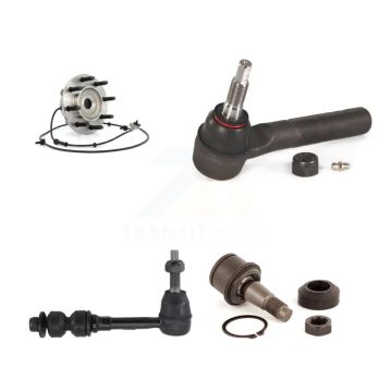 Front Left Hub Bearing Lower Ball Joint Outer Tie Rod & Link Kit For Dodge Ram 2500 3500 K7T-103992