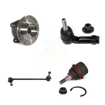 Front Left Bearing Lower Ball Joint Outer Tie Rod & Link Kit For 14-18 Jeep Cherokee FWD K7T-103999
