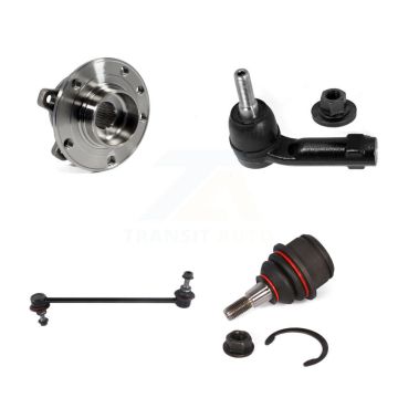 Front Left Bearing Lower Ball Joint Outer Tie Rod & Link Kit For 14-18 Jeep Cherokee FWD K7T-104000
