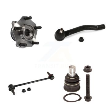 Front Left Bearing Lower Ball Joint Outer Tie Rod & Link Kit For Nissan Sentra NV200 LEAF K7T-104009