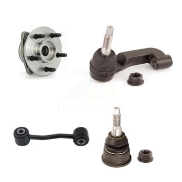 Front Left Bearing Lower Ball Joint Outer Tie Rod Link Kit For 02-04 Jeep Liberty Non-ABS K7T-104040