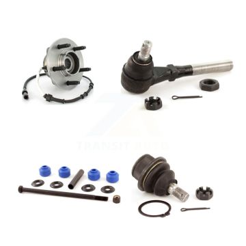 Front Left Hub Bearing Lower Ball Joint Outer Tie Rod & Sway Bar Link Kit For Ford F-150 K7T-104081