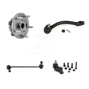 Front Left Hub Bearing Lower Ball Joint Outer Tie Rod End Link Kit For 2017-2019 Kia Soul K7T-104089