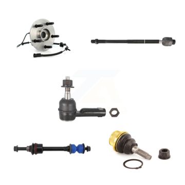Front Hub Bearing Lower Ball Joint Outer Inner Tie Rod Link Kit (5Pc) For Dodge Ram 1500 K7T-104111