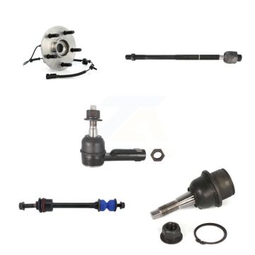Front Hub Bearing Lower Ball Joint Outer Inner Tie Rod Link Kit (5Pc) For Dodge Ram 1500 K7T-104112