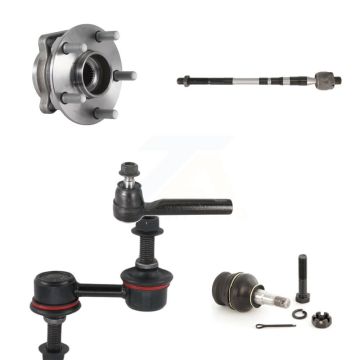 Front Hub Bearing Lower Ball Joint Outer Inner Tie Rod Link Kit (5Pc) For Subaru Impreza K7T-104115