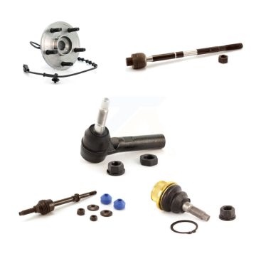 Front Hub Bearing Lower Ball Joint Outer Inner Tie Rod Link Kit (5Pc) For Dodge Ram 1500 K7T-104168