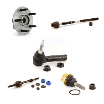 Front Hub Bearing Lower Ball Joint Outer Inner Tie Rod Link Kit (5Pc) For Dodge Ram 1500 K7T-104170