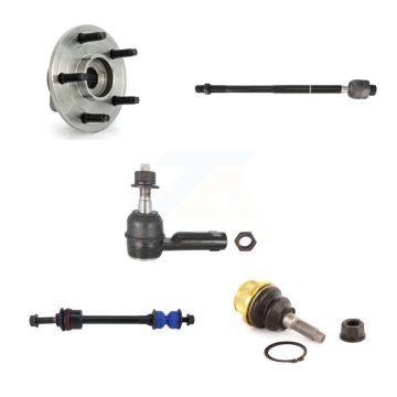 Front Hub Bearing Lower Ball Joint Outer Inner Tie Rod Link Kit (5Pc) For Dodge Ram 1500 K7T-104224
