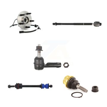 Front Hub Bearing Lower Ball Joint Outer Inner Tie Rod Link Kit (5Pc) For Dodge Ram 1500 K7T-104225