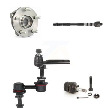 Front Hub Bearing Lower Ball Joint Tie Rod End Link Kit (5Pc) For 2010-2014 Subaru Legacy K7T-104234