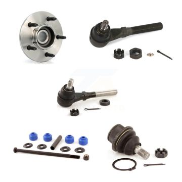 Front Left Hub Bearing Lower Ball Joint Outer Inner Tie Rod Link Kit (5Pc) For Ford F-150 K7T-104260