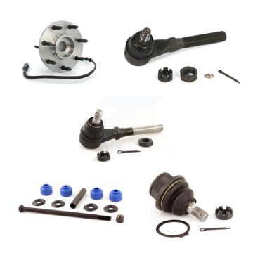 Front Left Hub Bearing Lower Ball Joint Outer Inner Tie Rod Link Kit (5Pc) For Ford F-150 K7T-104264