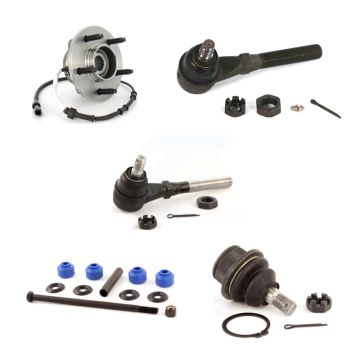 Front Left Hub Bearing Lower Ball Joint Outer Inner Tie Rod Link Kit (5Pc) For Ford F-150 K7T-104266