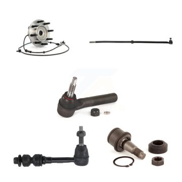 Front Left Hub Bearing Lower Ball Joint Tie Rod & Link Kit (5Pc) For Dodge Ram 2500 3500 K7T-104267