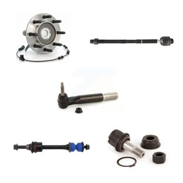 Front Left Hub Bearing Lower Ball Joint Outer Inner Tie Rod & Link Kit (5Pc) For Ram 3500 K7T-104281