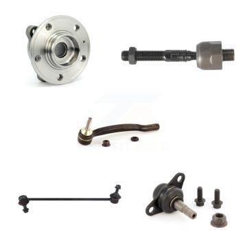 Front Left Hub Bearing Lower Ball Joint Outer Inner Tie Rod Link Kit (5Pc) For Volvo XC90 K7T-104300