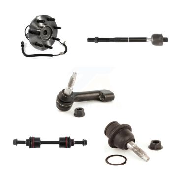 Front Left Hub Bearing Lower Ball Joint Outer Inner Tie Rod Link Kit (5Pc) For Ford F-150 K7T-104311