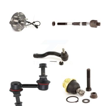 Front Left Hub Bearing Lower Ball Joint Tie Rod & Link Kit (5Pc) For Nissan TITAN Armada K7T-104314