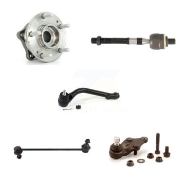 Front Left Bearing Lower Ball Joint Tie Rod Link Kit (5Pc) For Hyundai Santa Fe Sport Kia K7T-104317