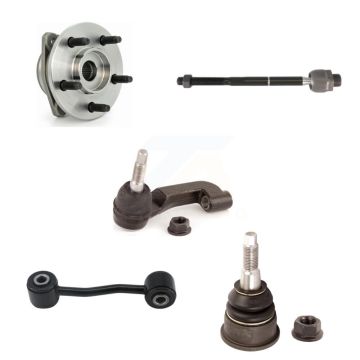 Front Left Bearing Lower Ball Joint Tie Rod Link Kit (5Pc) For 02-04 Jeep Liberty Non-ABS K7T-104319