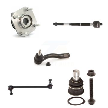 Front Left Bearing Lower Ball Joint Tie Rod & Link Kit (5Pc) For 07-12 Nissan Sentra 2.0L K7T-104322