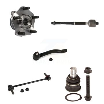 Front Left Bearing Lower Ball Joint Tie Rod & Link Kit (5Pc) For Nissan Sentra NV200 LEAF K7T-104324