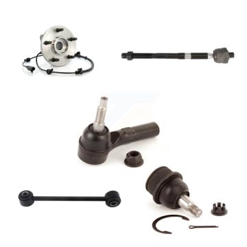 Front Left Hub Bearing Lower Ball Joint Tie Rod & Link Kit (5Pc) For Jeep Grand Cherokee K7T-104330