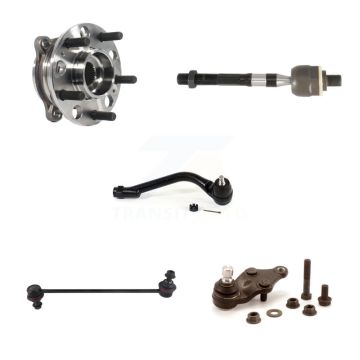 Front Right Bearing Lower Ball Joint Tie Rod & Link Kit (5Pc) For Hyundai Santa Fe Sport K7T-104343