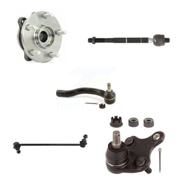 Front Right Bearing Lower Ball Joint Outer Inner Tie Rod & Link Kit (5Pc) For Toyota RAV4 K7T-104351