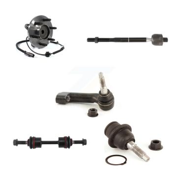 Front Right Hub Bearing Lower Ball Joint Tie Rod Link Kit (5Pc) For Ford F-150 Expedition K7T-104354