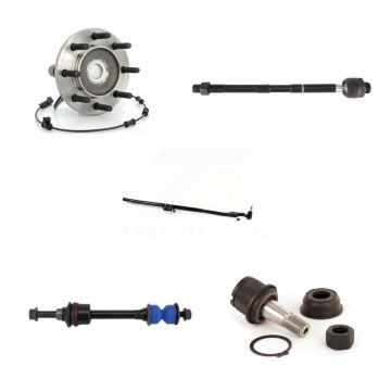 Front Right Hub Bearing Lower Ball Joint Outer Inner Tie Rod Link Kit (5Pc) For Ram 3500 K7T-104367