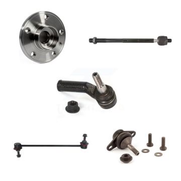 Front Right Hub Bearing Lower Ball Joint Outer Inner Tie Rod Link Kit (5Pc) For Volvo V70 K7T-104368