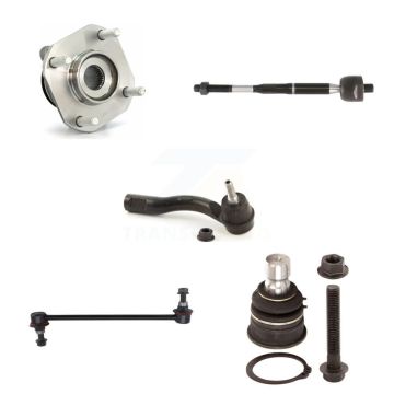 Front Right Bearing Lower Ball Joint Tie Rod Link Kit (5Pc) For 07-12 Nissan Sentra 2.0L K7T-104382