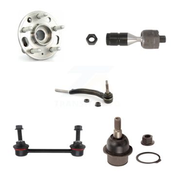 Front Right Bearing Lower Ball Joint Outer Inner Tie Rod Link Kit (5Pc) For Cadillac CTS K7T-104392