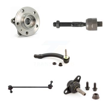 Front Right Hub Bearing Lower Ball Joint Outer Inner Tie Rod Link Kit (5Pc) For Volvo S60 K7T-104402