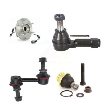 Front Hub Bearing Lower Ball Joint Outer Tie Rod & Link Kit For Nissan Pathfinder Armada K7T-104487