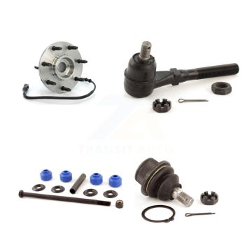 Front Right Hub Bearing Lower Ball Joint Outer Tie Rod & Link Kit For Ford F-150 Heritage K7T-104668