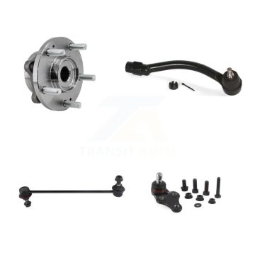 Front Right Hub Bearing Lower Ball Joint Outer Tie Rod & Link Kit For 2017-2019 Kia Soul K7T-104743