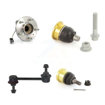 Front Hub Bearing Upper Lower Ball Joint & Sway Bar Stabilizer Link Kit For Cadillac CTS K7T-104848