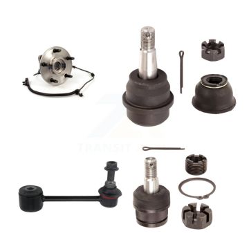 Front Hub Bearing Upper Lower Ball Joint & Sway Bar Link Kit For 2007-2010 Jeep Wrangler K7T-104850