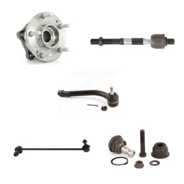 Front Right Hub Bearing Lower Ball Joint Tie Rod Link Kit (5Pc) For Hyundai Santa Fe Kia K7T-104936