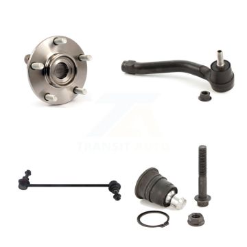 Front Right Hub Bearing Lower Ball Joint Outer Tie Rod & Link Kit For Nissan Rogue Select K7T-104968