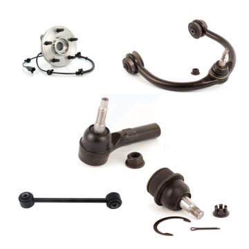 Front Left Bearing Upper Arm Lower Ball Joint Outer Tie Rod Link Kit (5Pc) For Jeep Grand K7T-104978
