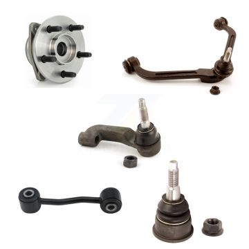 Front Right Hub Upper Arm Lower Ball Joint Outer Tie Rod Link Kit (5Pc) For Jeep Liberty K7T-105268