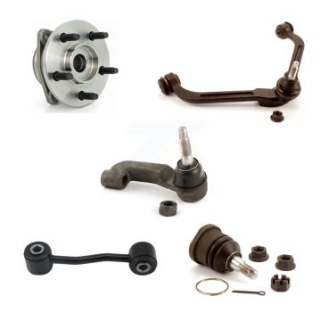 Front Right Hub Upper Arm Lower Ball Joint Outer Tie Rod Link Kit (5Pc) For Jeep Liberty K7T-105269