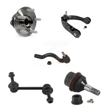 Front Left Bearing Upper Arm Lower Ball Joint Outer Tie Rod Link Kit (5Pc) For Jeep Grand K7T-105273