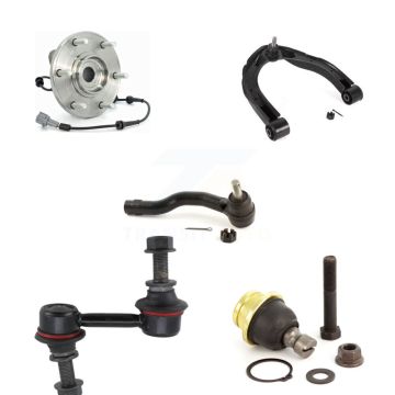 Front Left Hub Bearing Upper Arm Lower Ball Joint Outer Tie Rod Link Kit (5Pc) For Nissan K7T-105277