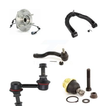 Front Left Hub Bearing Upper Arm Lower Ball Joint Outer Tie Rod Link Kit (5Pc) For Nissan K7T-105279